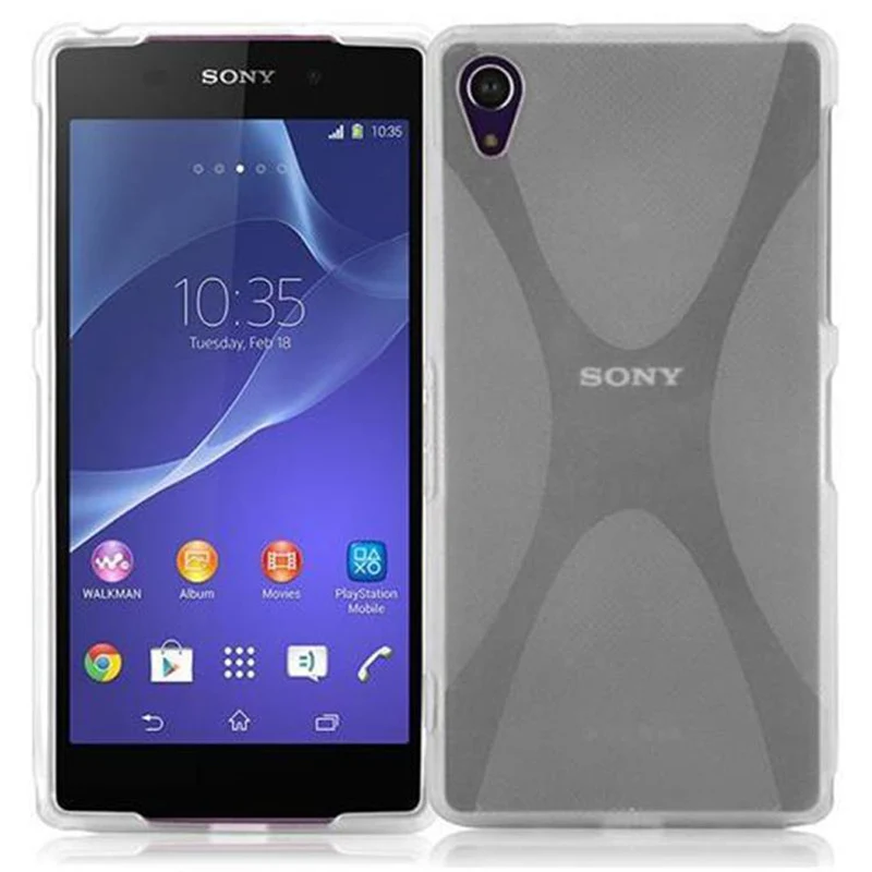 Cadorabo Hülle kompatibel mit Sony Xperia Z2 Schutzhülle aus flexiblem TPU Silikon