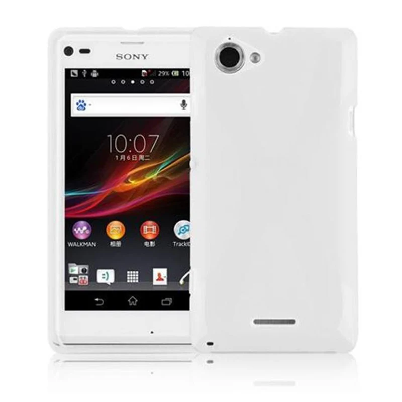 Cadorabo Hülle kompatibel mit Sony Xperia L Schutzhülle aus flexiblem TPU Silikon