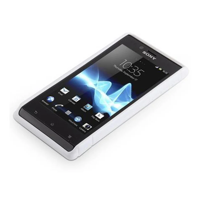 Cadorabo Hülle kompatibel mit Sony Xperia J Schutzhülle aus flexiblem TPU Silikon