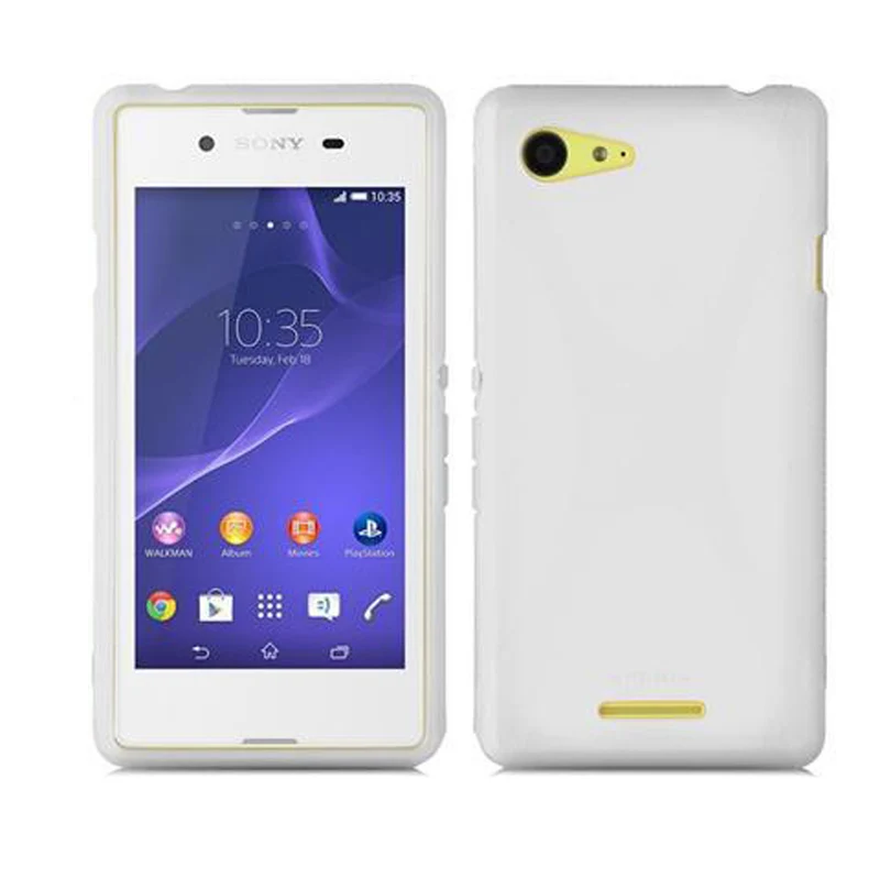 Cadorabo Hülle kompatibel mit Sony Xperia E3 Schutzhülle aus flexiblem TPU Silikon