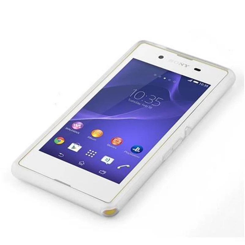 Cadorabo Hülle kompatibel mit Sony Xperia E3 Schutzhülle aus flexiblem TPU Silikon