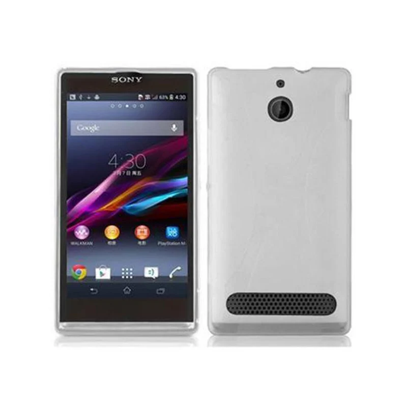 Cadorabo Hülle kompatibel mit Sony Xperia E1 Schutzhülle aus flexiblem TPU Silikon
