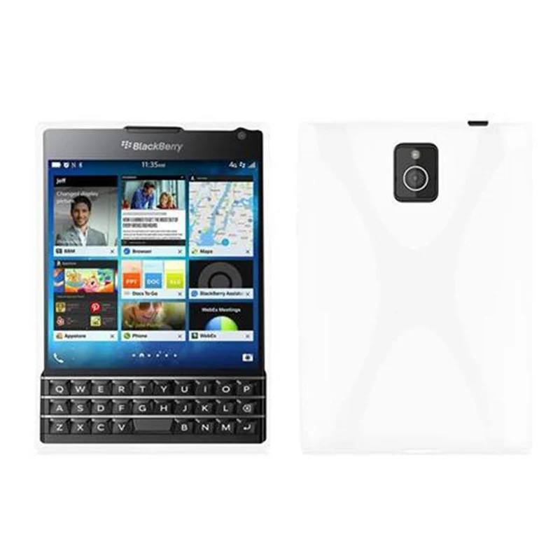Cadorabo Hülle kompatibel mit Blackberry Q30 Schutzhülle aus flexiblem TPU Silikon