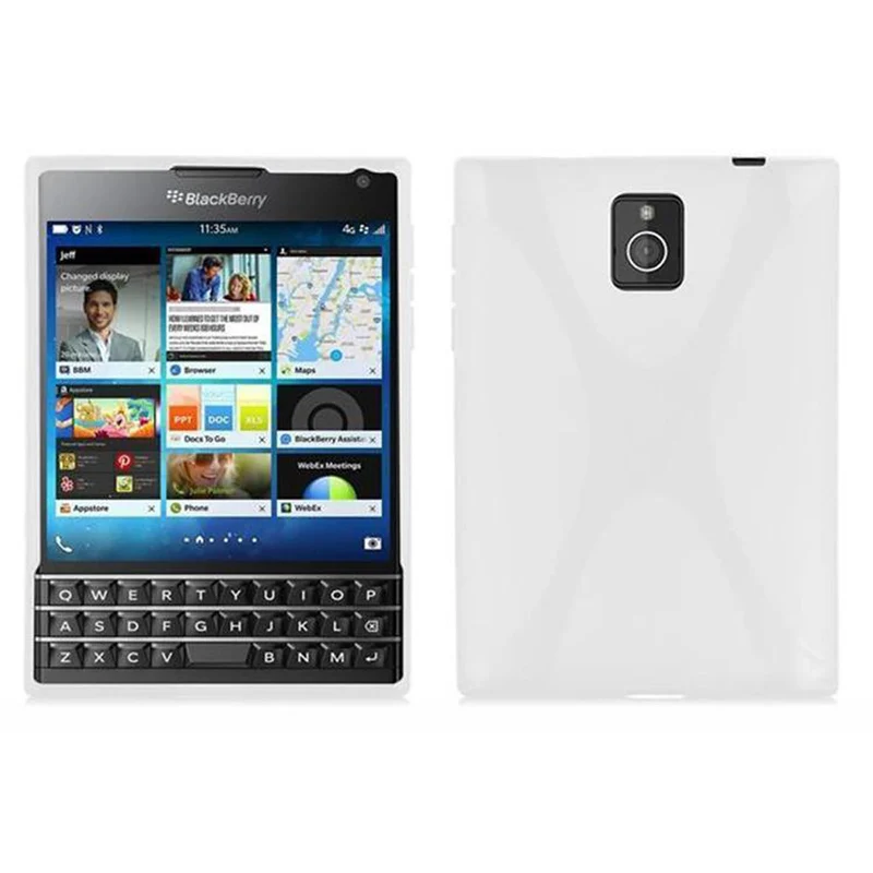 Cadorabo Hülle kompatibel mit Blackberry Q30 Schutzhülle aus flexiblem TPU Silikon