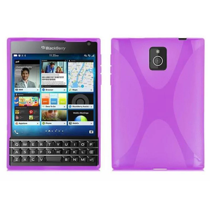 Cadorabo Hülle kompatibel mit Blackberry Q30 Schutzhülle aus flexiblem TPU Silikon