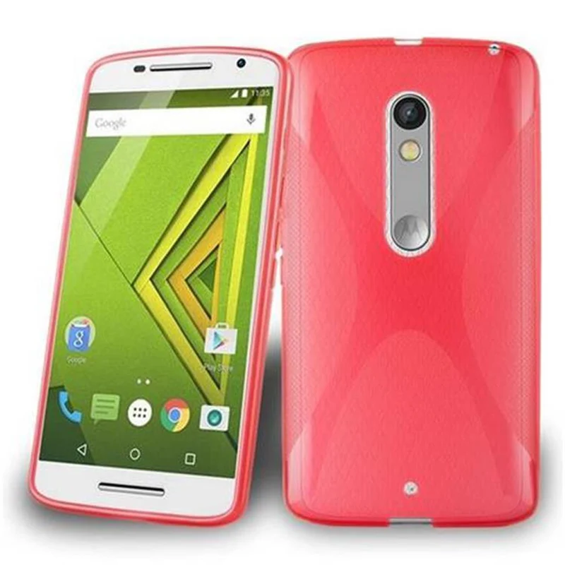 Cadorabo Hülle kompatibel mit Motorola MOTO X PLAY Schutzhülle aus flexiblem TPU Silikon