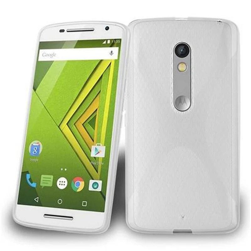 Cadorabo Hülle kompatibel mit Motorola MOTO X PLAY Schutzhülle aus flexiblem TPU Silikon