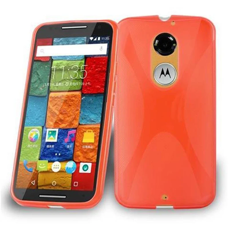 Cadorabo Hülle kompatibel mit Motorola MOTO X3 Schutzhülle aus flexiblem TPU Silikon