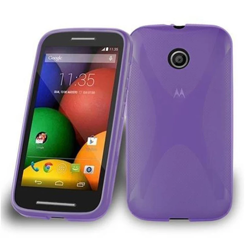 Cadorabo Hülle kompatibel mit Motorola MOTO E Schutzhülle aus flexiblem TPU Silikon