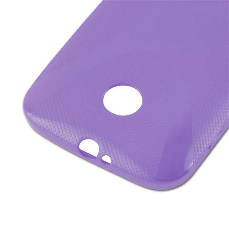 Cadorabo Hülle kompatibel mit Motorola MOTO E Schutzhülle aus flexiblem TPU Silikon