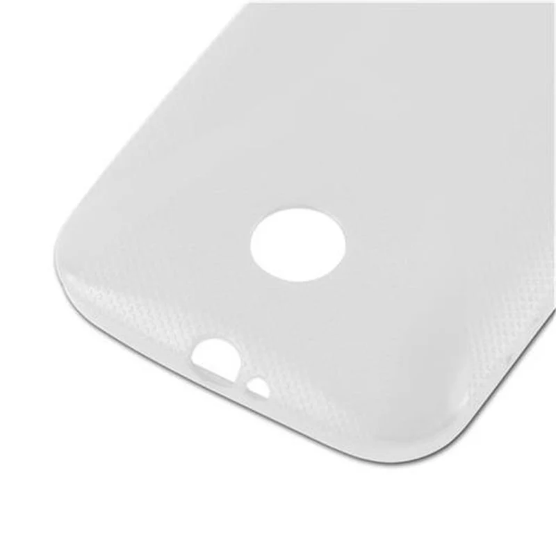 Cadorabo Hülle kompatibel mit Motorola MOTO E Schutzhülle aus flexiblem TPU Silikon