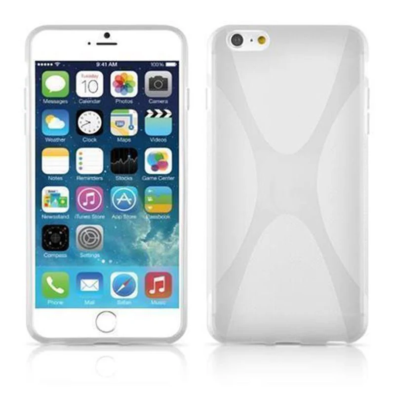 Cadorabo Hülle kompatibel mit Apple iPhone 6 PLUS / 6S PLUS Schutzhülle aus flexiblem TPU Silikon