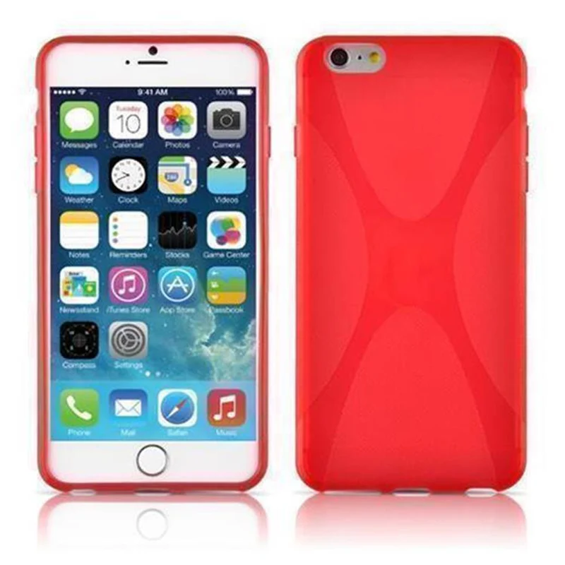 Cadorabo Hülle kompatibel mit Apple iPhone 6 PLUS / 6S PLUS Schutzhülle aus flexiblem TPU Silikon