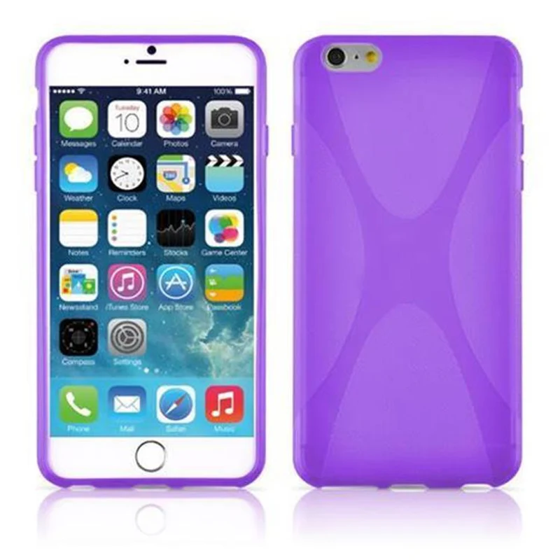 Cadorabo Hülle kompatibel mit Apple iPhone 6 PLUS / 6S PLUS Schutzhülle aus flexiblem TPU Silikon