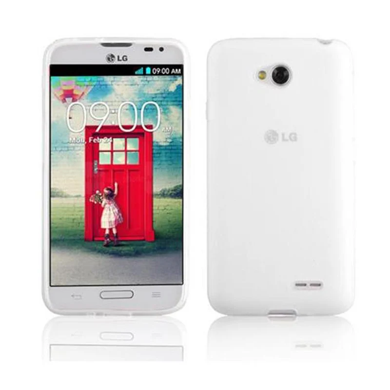 Cadorabo Hülle kompatibel mit LG L70 (1. SIM) Schutzhülle aus flexiblem TPU Silikon
