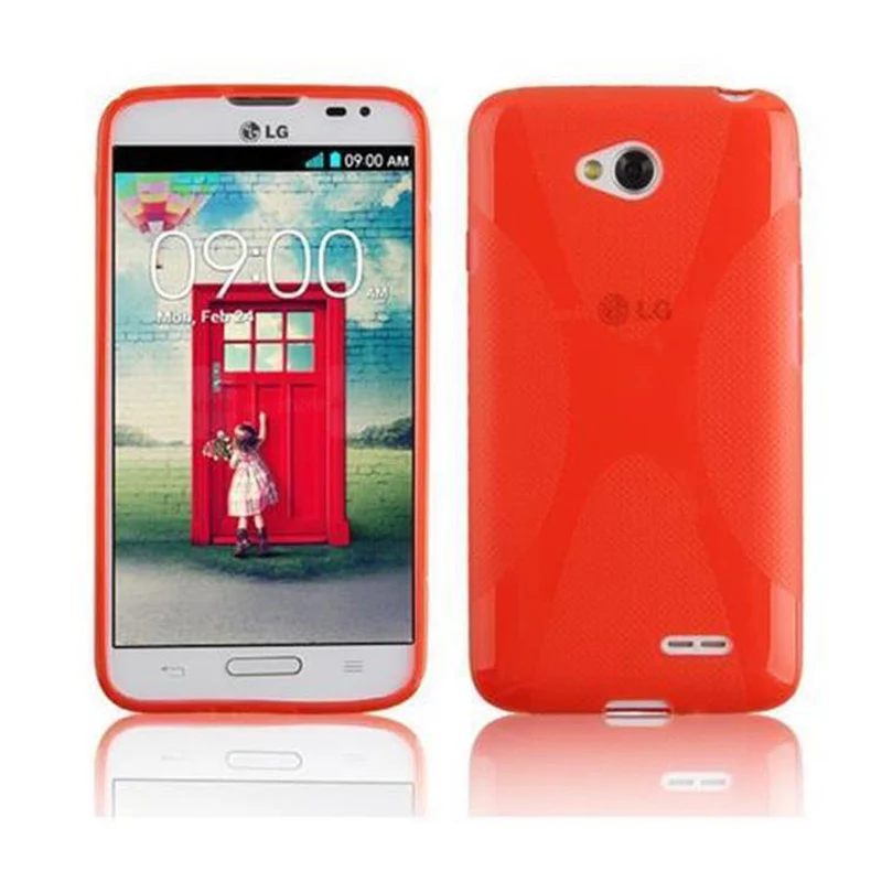 Cadorabo Hülle kompatibel mit LG L70 (1. SIM) Schutzhülle aus flexiblem TPU Silikon