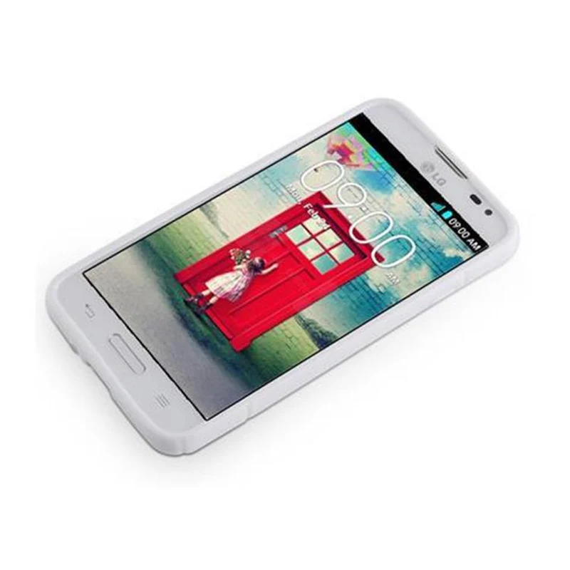 Cadorabo Hülle kompatibel mit LG L70 (1. SIM) Schutzhülle aus flexiblem TPU Silikon