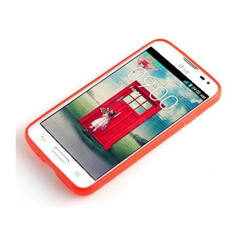 Cadorabo Hülle kompatibel mit LG L70 (1. SIM) Schutzhülle aus flexiblem TPU Silikon