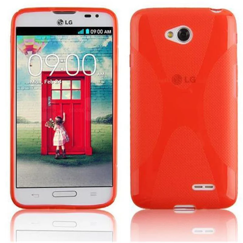 Cadorabo Hülle kompatibel mit LG L70 (1. SIM) Schutzhülle aus flexiblem TPU Silikon