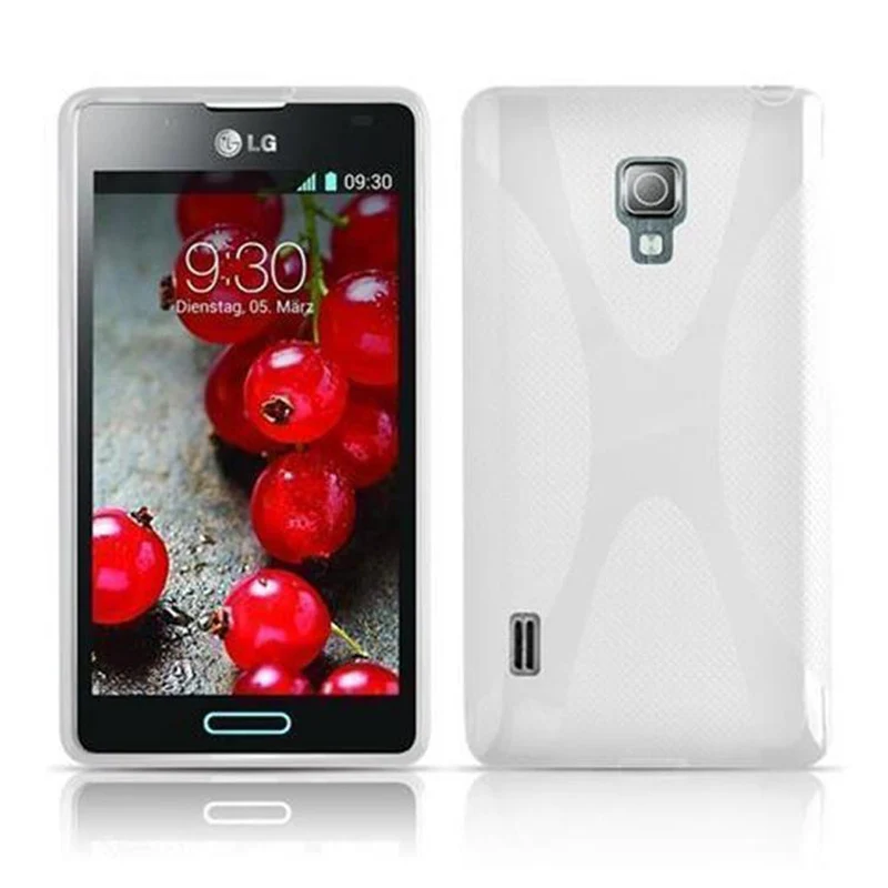 Cadorabo Hülle kompatibel mit LG OPTIMUS L7 II Schutzhülle aus flexiblem TPU Silikon