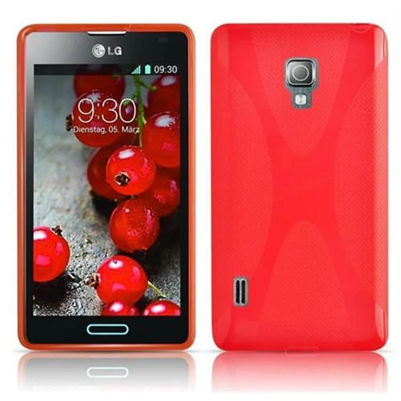 Cadorabo Hülle kompatibel mit LG OPTIMUS L7 II Schutzhülle aus flexiblem TPU Silikon