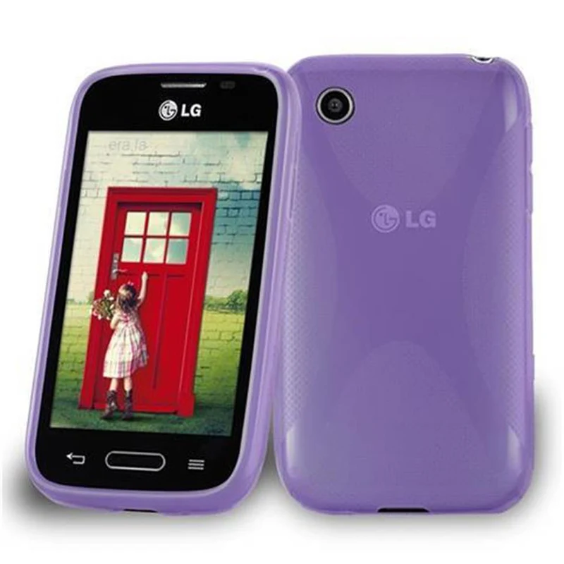 Cadorabo Hülle kompatibel mit LG L40 Schutzhülle aus flexiblem TPU Silikon