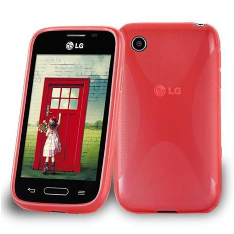 Cadorabo Hülle kompatibel mit LG L40 Schutzhülle aus flexiblem TPU Silikon