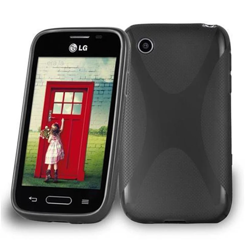 Cadorabo Hülle kompatibel mit LG L40 Schutzhülle aus flexiblem TPU Silikon