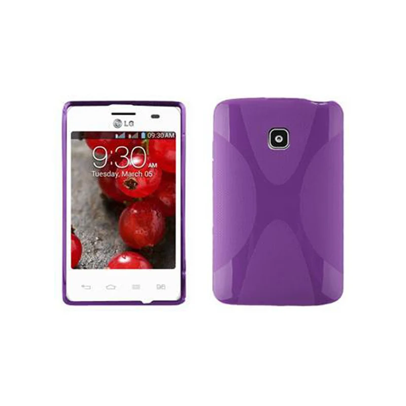 Cadorabo Hülle kompatibel mit LG L3 II (1. SIM) Schutzhülle aus flexiblem TPU Silikon