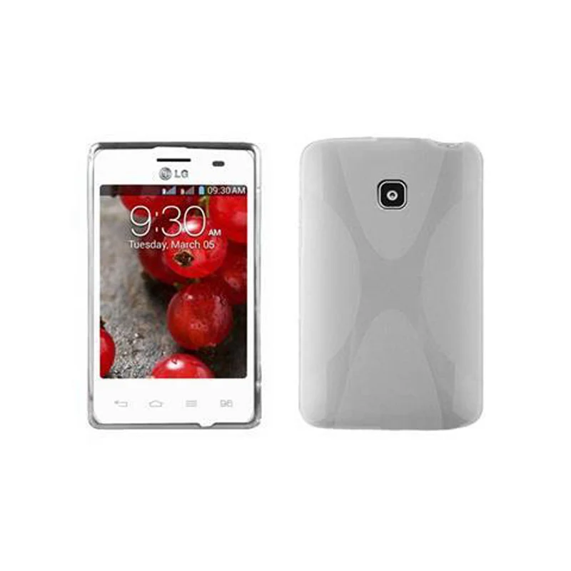 Cadorabo Hülle kompatibel mit LG L3 II (1. SIM) Schutzhülle aus flexiblem TPU Silikon