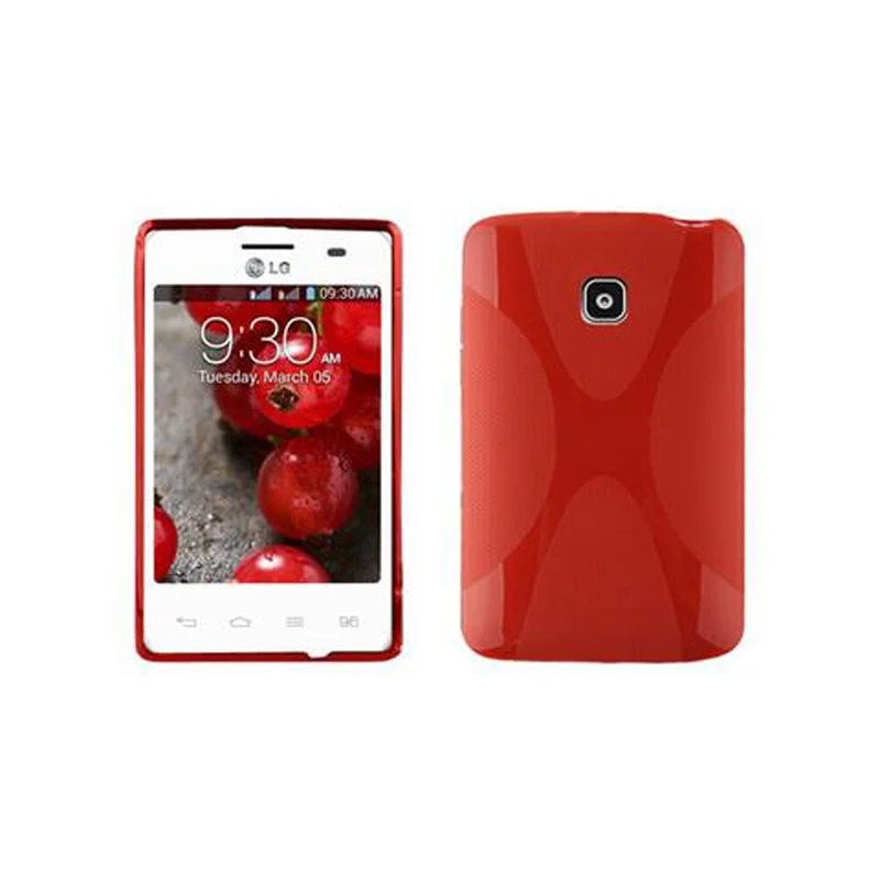 Cadorabo Hülle kompatibel mit LG L3 II (1. SIM) Schutzhülle aus flexiblem TPU Silikon