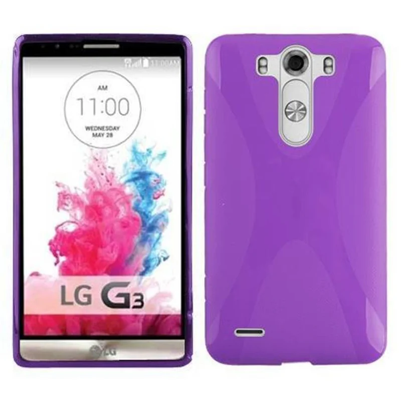 Cadorabo Hülle kompatibel mit LG G3 Schutzhülle aus flexiblem TPU Silikon