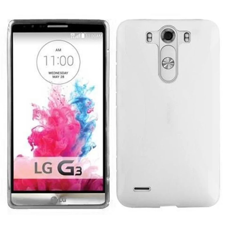 Cadorabo Hülle kompatibel mit LG G3 Schutzhülle aus flexiblem TPU Silikon