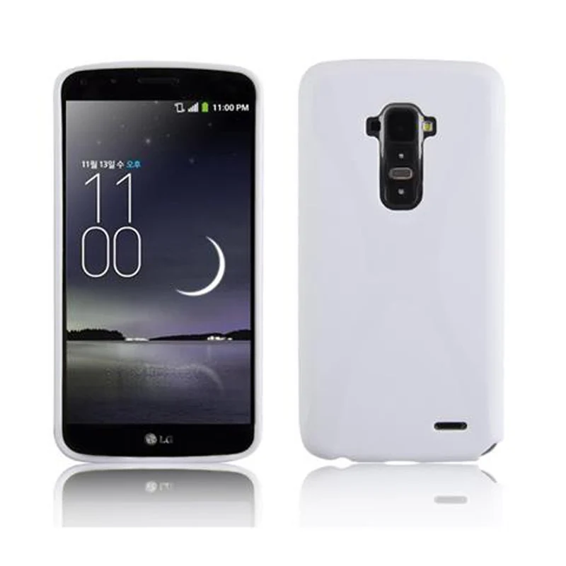 Cadorabo Hülle kompatibel mit LG G FLEX Schutzhülle aus flexiblem TPU Silikon