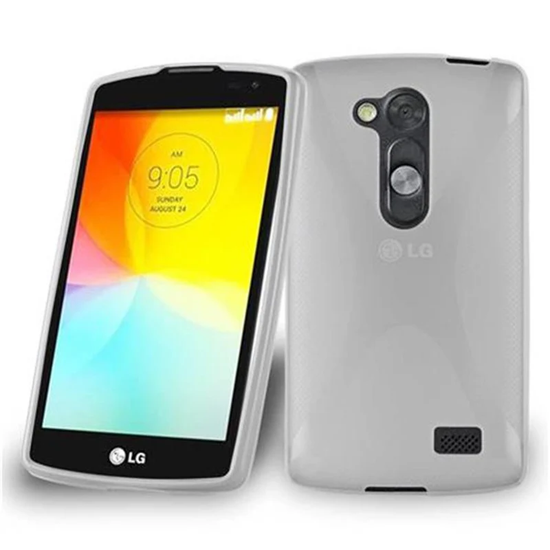 Cadorabo Hülle kompatibel mit LG L FINO Schutzhülle aus flexiblem TPU Silikon