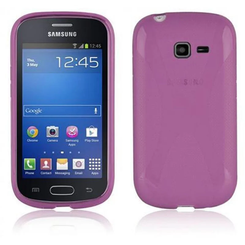 Cadorabo Hülle kompatibel mit Samsung Galaxy TREND LITE Schutzhülle aus flexiblem TPU Silikon