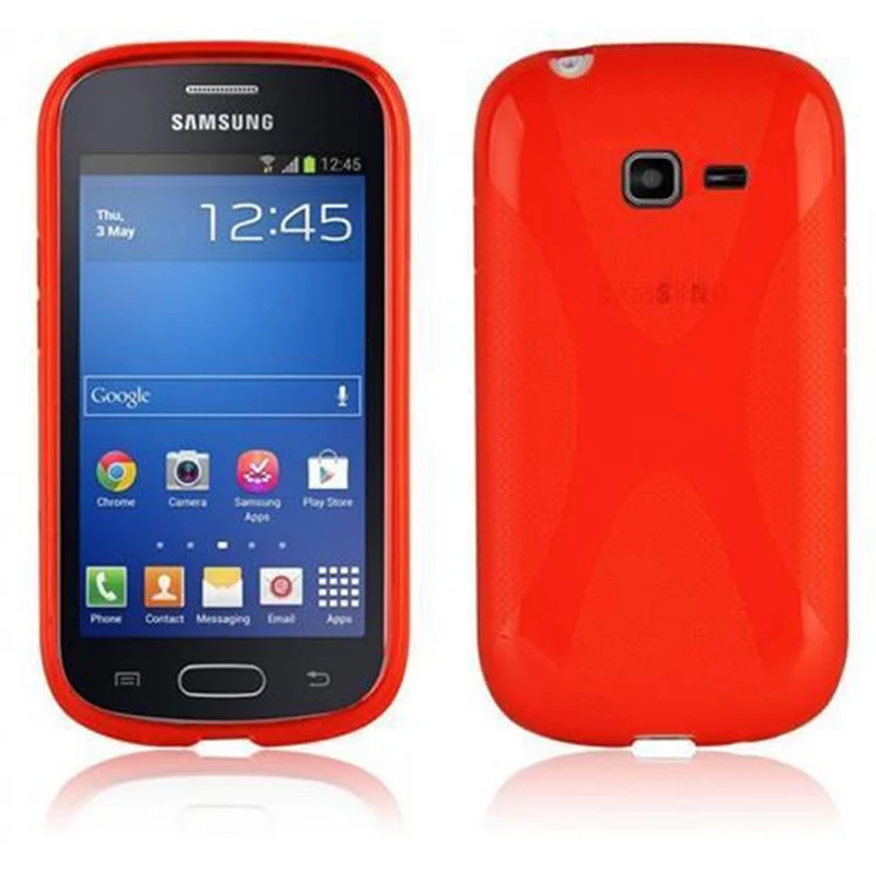 Cadorabo Hülle kompatibel mit Samsung Galaxy TREND LITE Schutzhülle aus flexiblem TPU Silikon