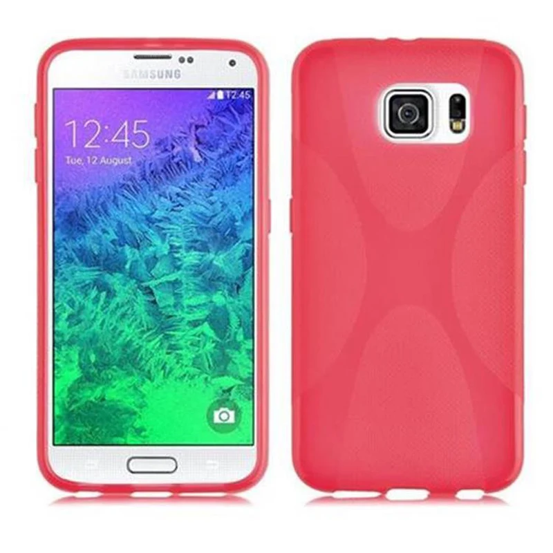 Cadorabo Hülle kompatibel mit Samsung Galaxy S6 Schutzhülle aus flexiblem TPU Silikon
