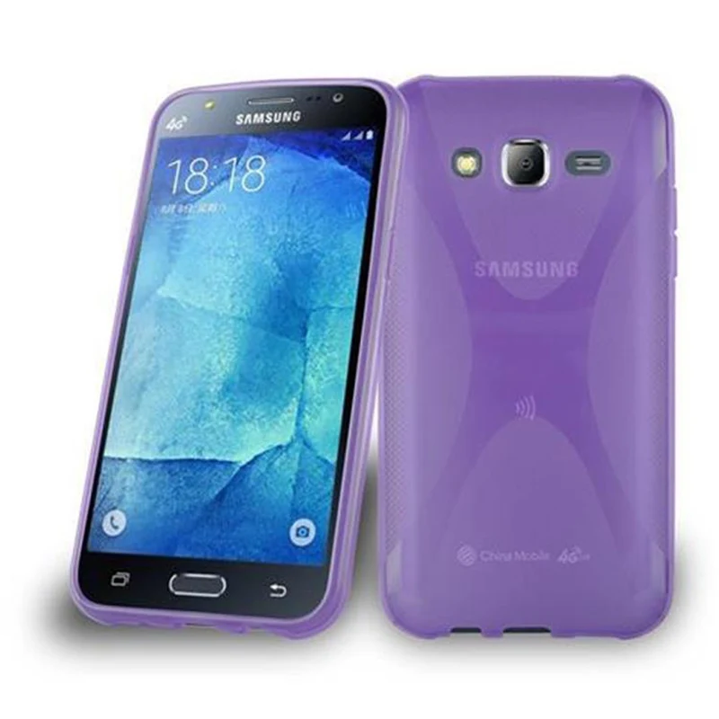Cadorabo Hülle kompatibel mit Samsung Galaxy J5 2015 Schutzhülle aus flexiblem TPU Silikon