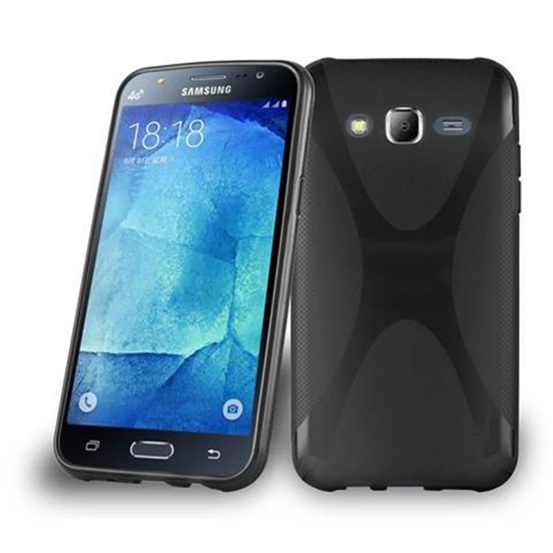 Cadorabo Hülle kompatibel mit Samsung Galaxy J5 2015 Schutzhülle aus flexiblem TPU Silikon