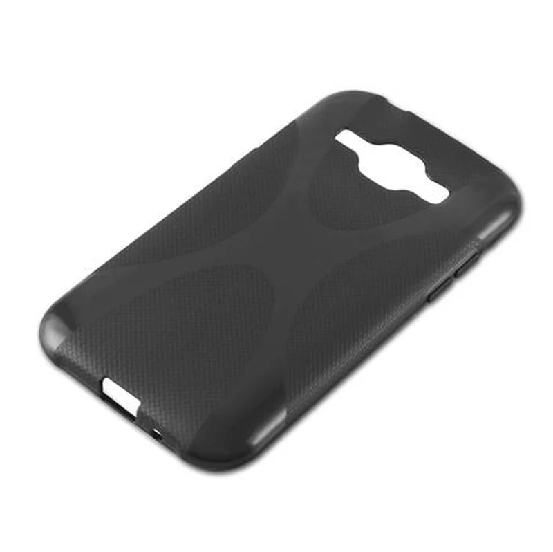 Cadorabo Hülle kompatibel mit Samsung Galaxy J1 2015 Schutzhülle aus flexiblem TPU Silikon