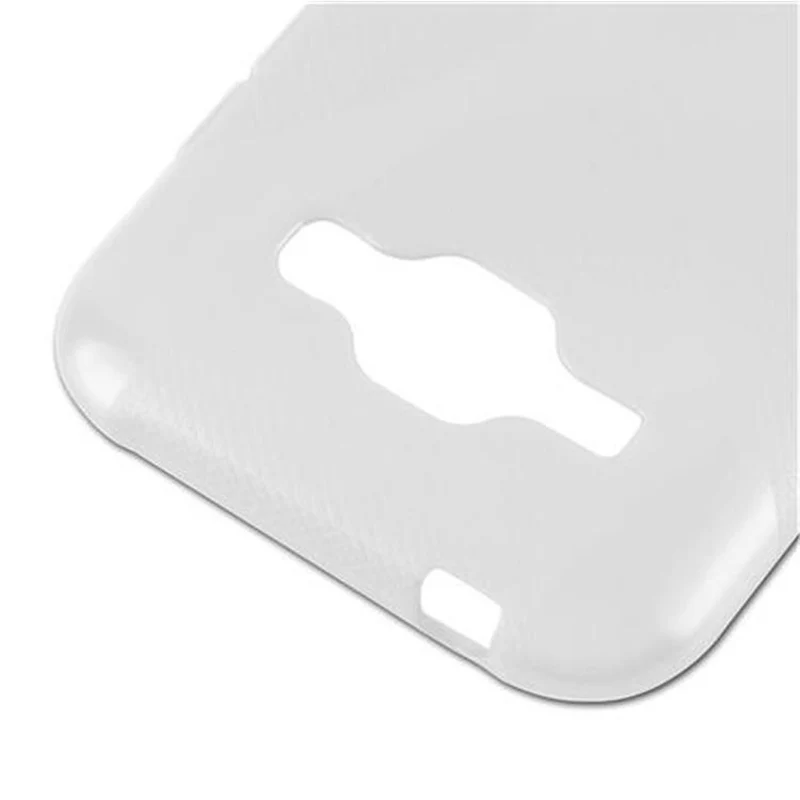 Cadorabo Hülle kompatibel mit Samsung Galaxy J1 2015 Schutzhülle aus flexiblem TPU Silikon