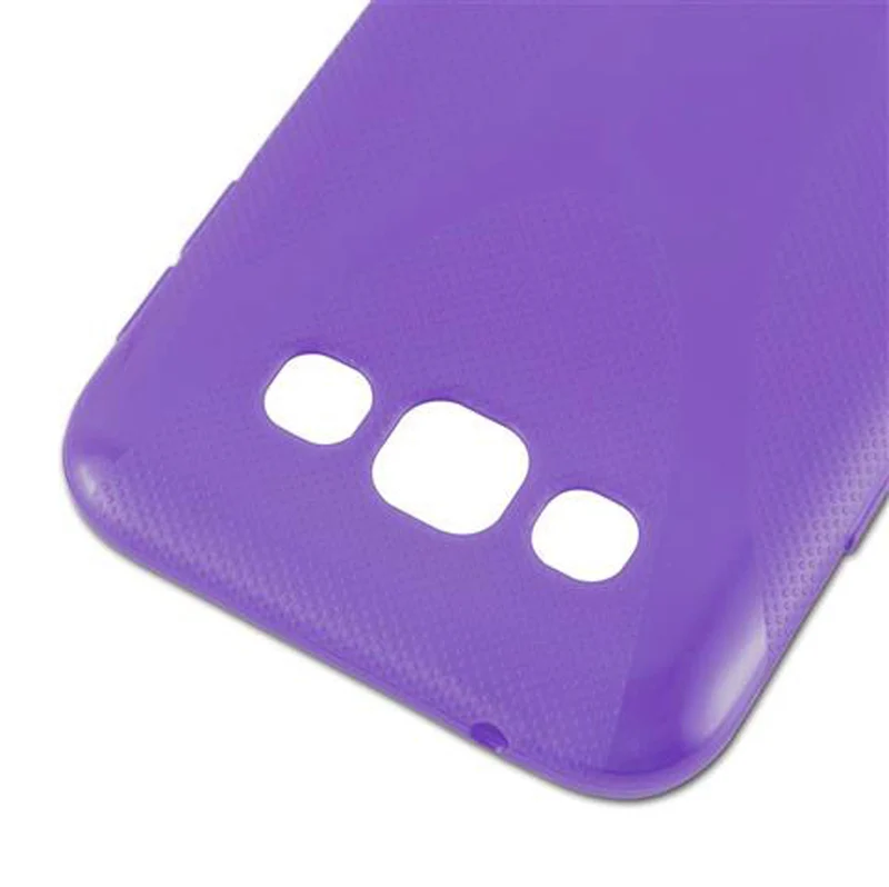 Cadorabo Hülle kompatibel mit Samsung Galaxy E5 Schutzhülle aus flexiblem TPU Silikon