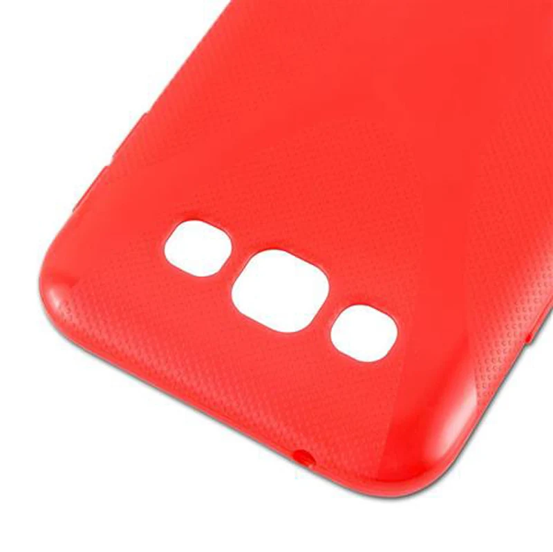 Cadorabo Hülle kompatibel mit Samsung Galaxy E5 Schutzhülle aus flexiblem TPU Silikon