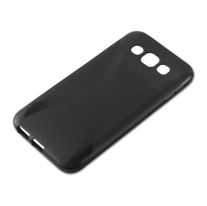 Cadorabo Hülle kompatibel mit Samsung Galaxy E5 Schutzhülle aus flexiblem TPU Silikon