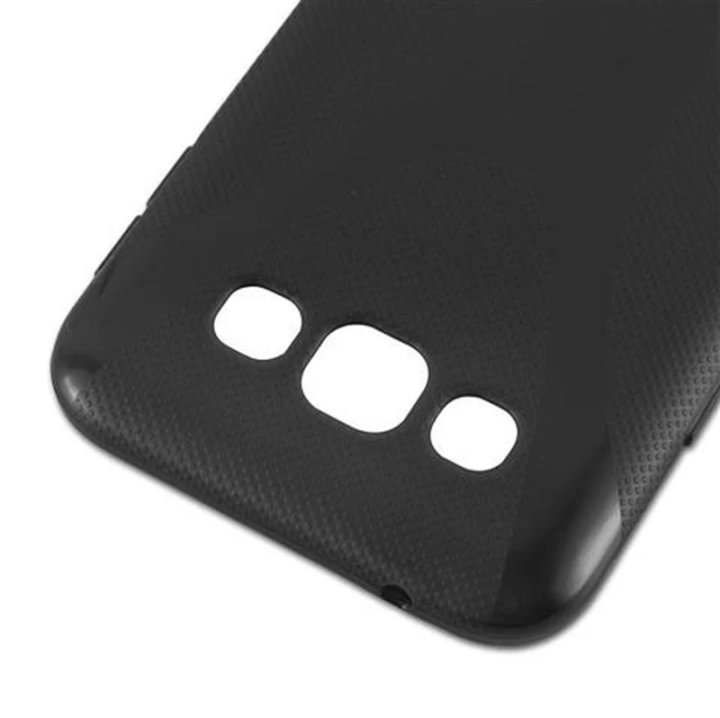 Cadorabo Hülle kompatibel mit Samsung Galaxy E5 Schutzhülle aus flexiblem TPU Silikon