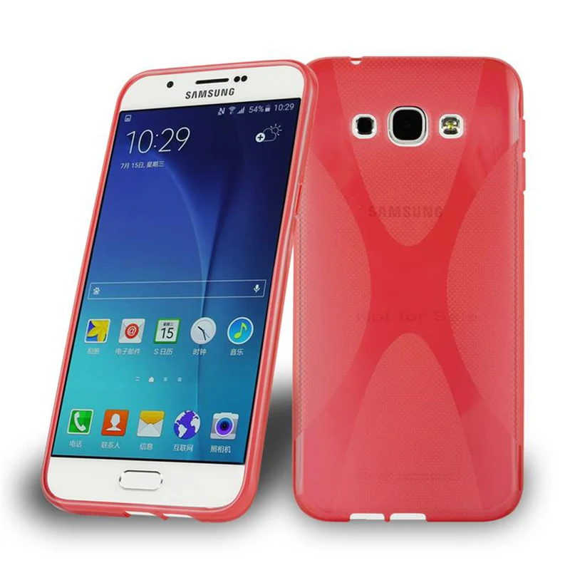 Cadorabo Hülle kompatibel mit Samsung Galaxy A8 2015 Schutzhülle aus flexiblem TPU Silikon