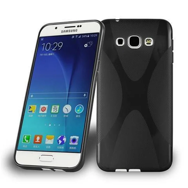 Cadorabo Hülle kompatibel mit Samsung Galaxy A8 2015 Schutzhülle aus flexiblem TPU Silikon