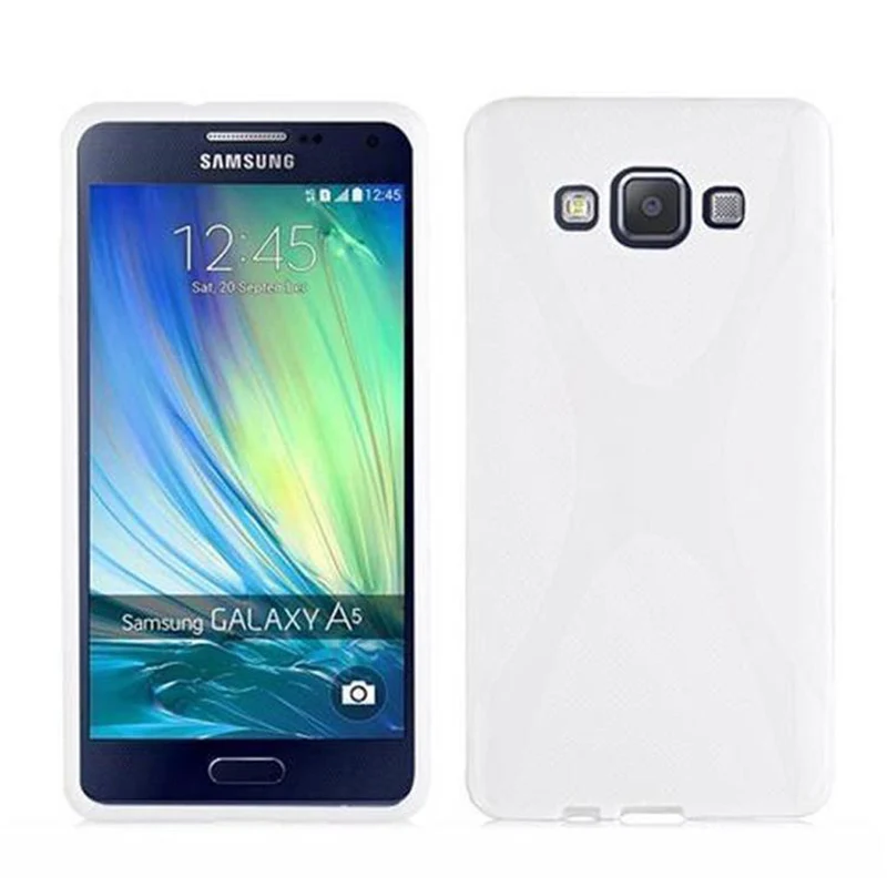 Cadorabo Hülle kompatibel mit Samsung Galaxy A7 2015 Schutzhülle aus flexiblem TPU Silikon