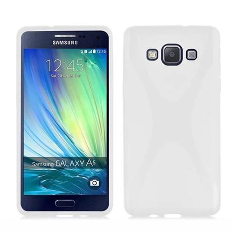 Cadorabo Hülle kompatibel mit Samsung Galaxy A5 2015 Schutzhülle aus flexiblem TPU Silikon